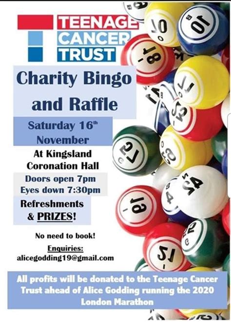 CHARITY HALL BINGO .